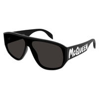 AM0386S Black recycled acetate Sunglasses - Shiny Solid Black