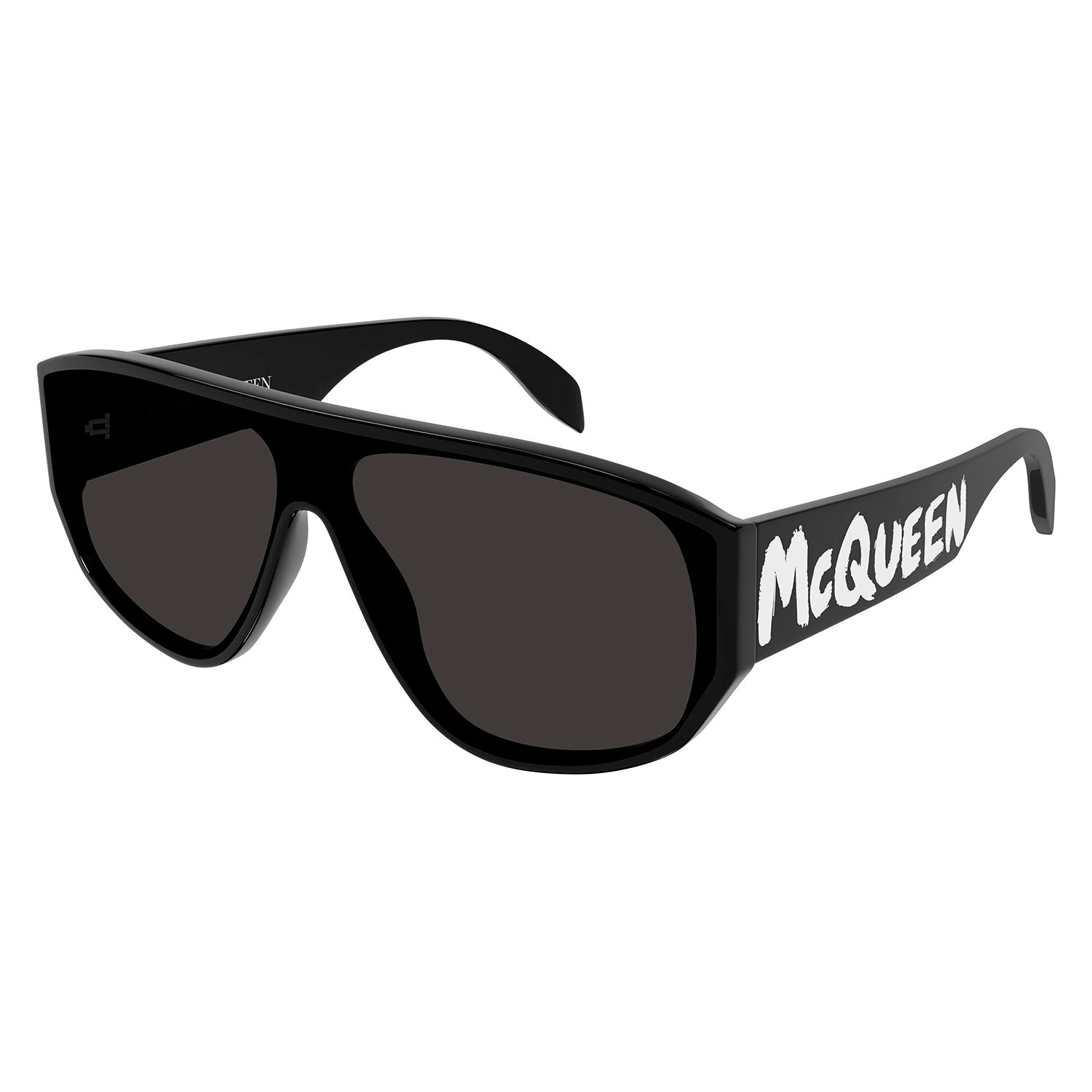 AM0386S Black recycled acetate Sunglasses - Shiny Solid Black