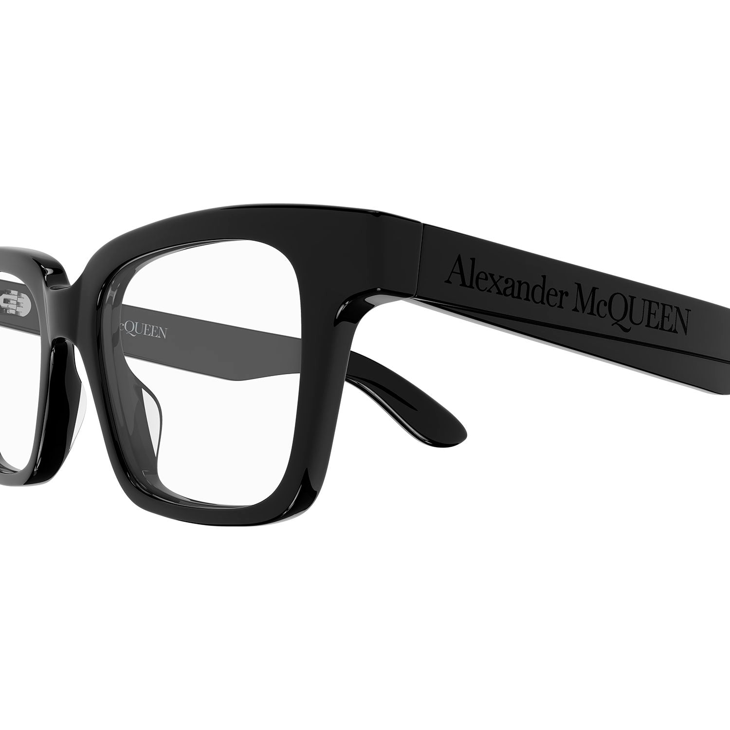 AM0385O Black acetate Optical Frames - Shiny Black
