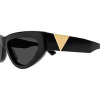 BV1176S Black acetate Sunglasses - Shiny Black