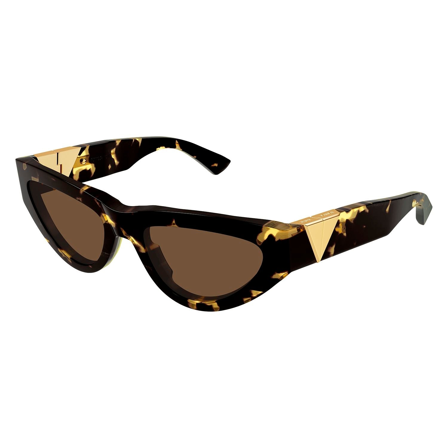 BV1176S Havana acetate Sunglasses - Shiny Spotted Havana