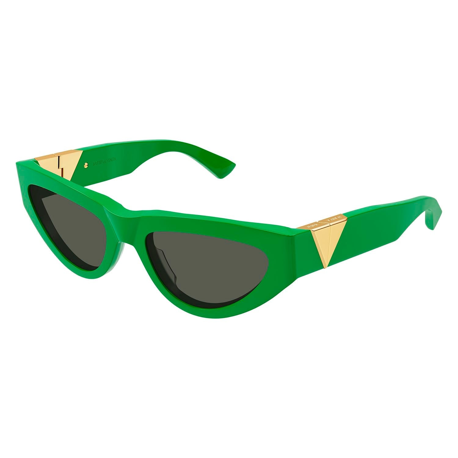 BV1176S Green acetate Sunglasses - Shiny Solid Btv Green