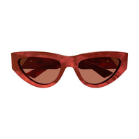 BV1176S Havana recycled acetate Sunglasses - Shiny Reddish Havana