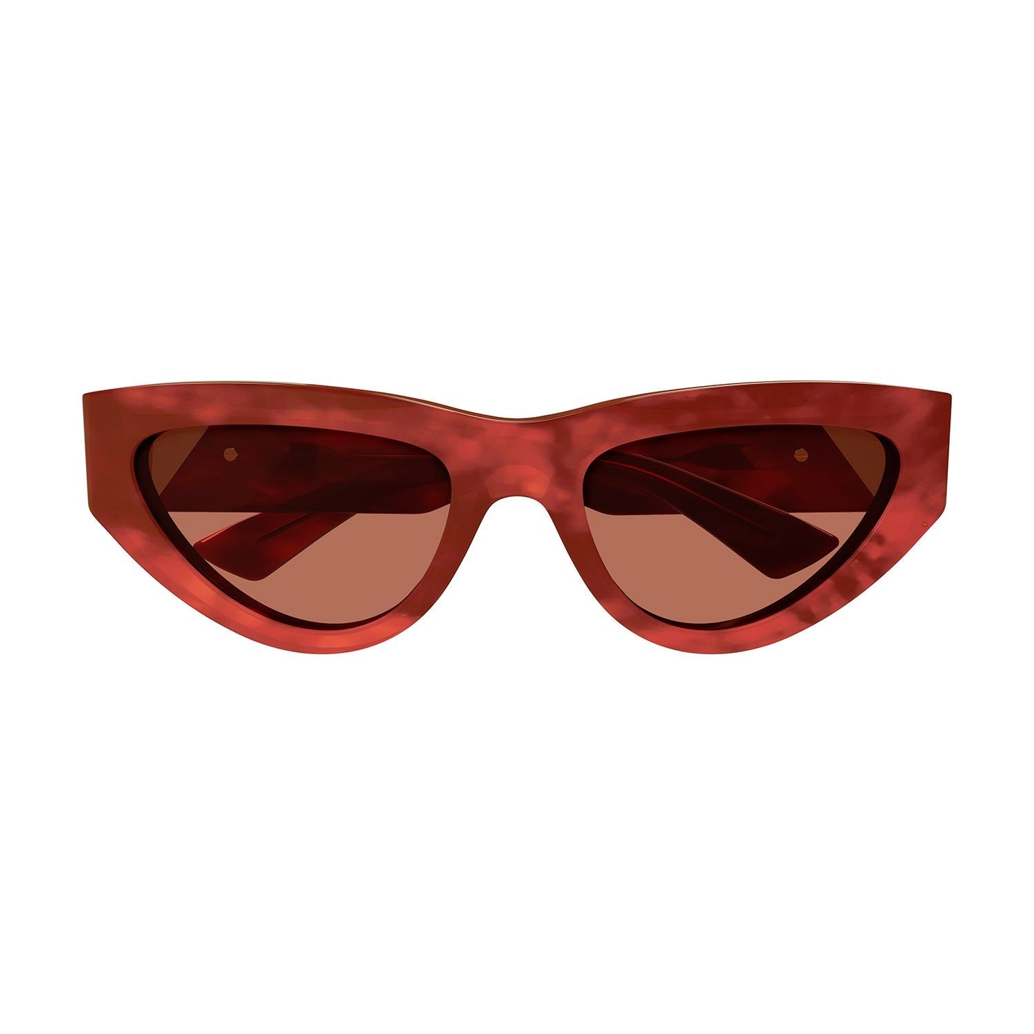 BV1176S Havana recycled acetate Sunglasses - Shiny Reddish Havana