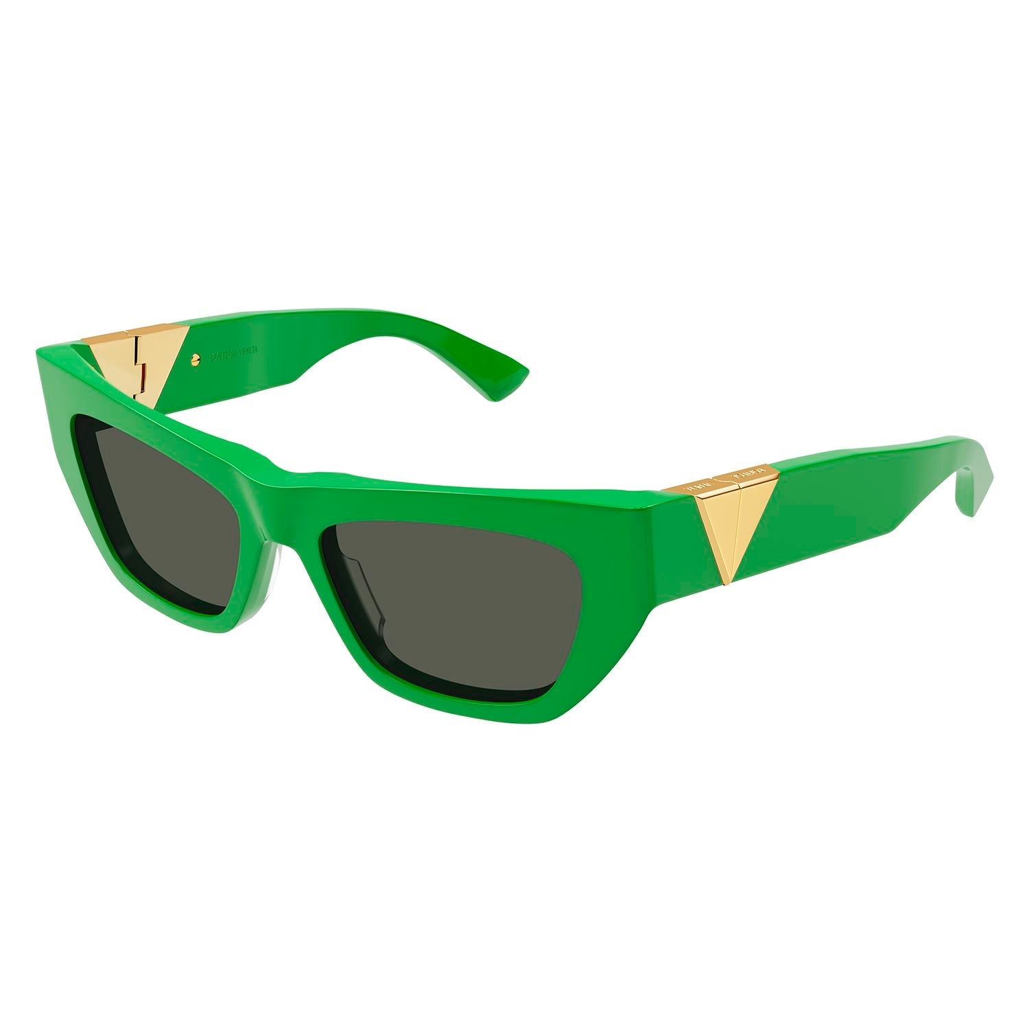 BV1177S Green acetate Sunglasses - Shiny Solid Btv Green