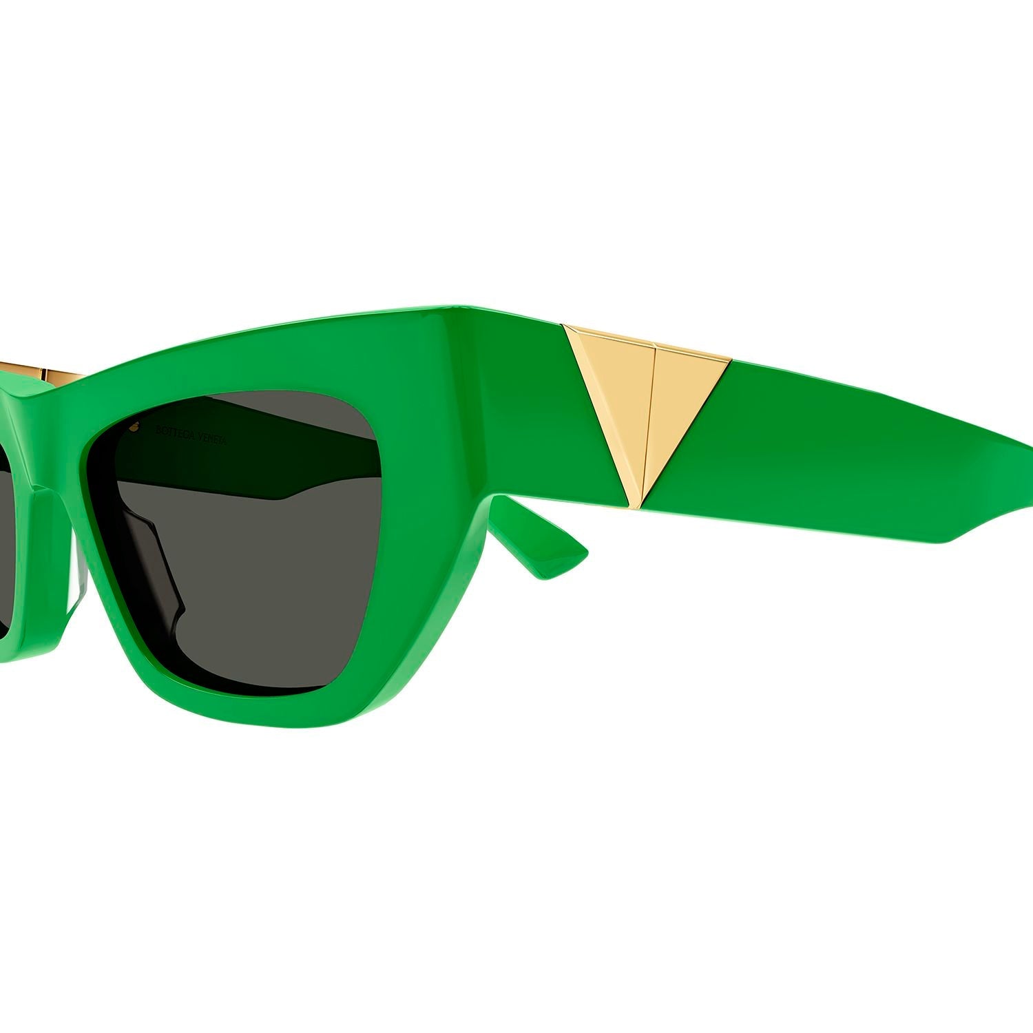 BV1177S Green acetate Sunglasses - Shiny Solid Btv Green
