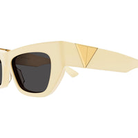 BV1177S Yellow acetate Sunglasses - Shiny Solid Yellow Butter