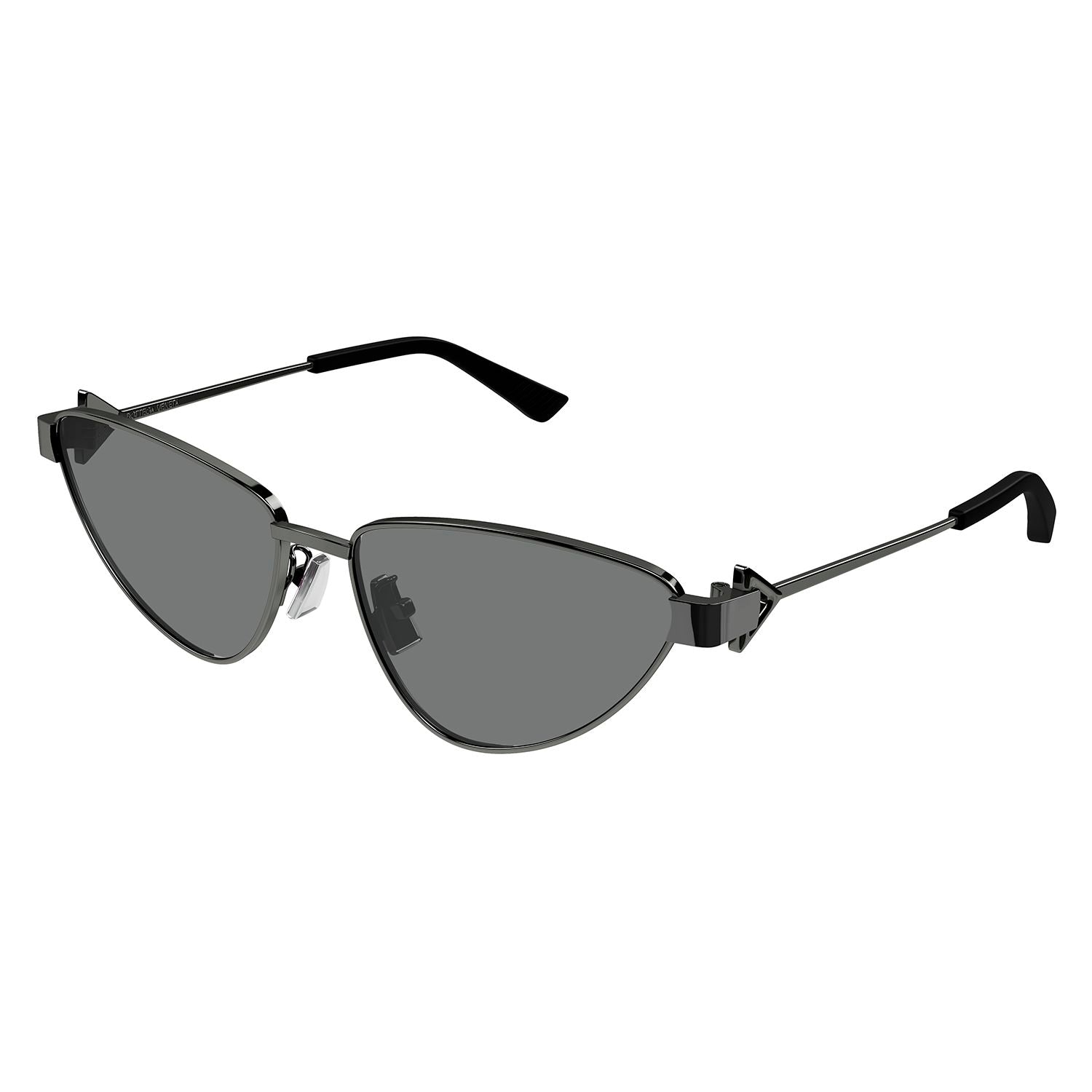 BV1186S Ruthenium metal Sunglasses - Shiny Dark Ruthenium