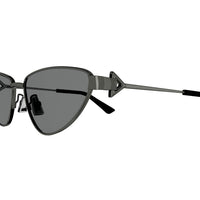 BV1186S Ruthenium metal Sunglasses - Shiny Dark Ruthenium
