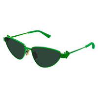 BV1186S Green metal Sunglasses - Shiny Solid Green