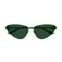 BV1186S Green metal Sunglasses - Shiny Solid Green