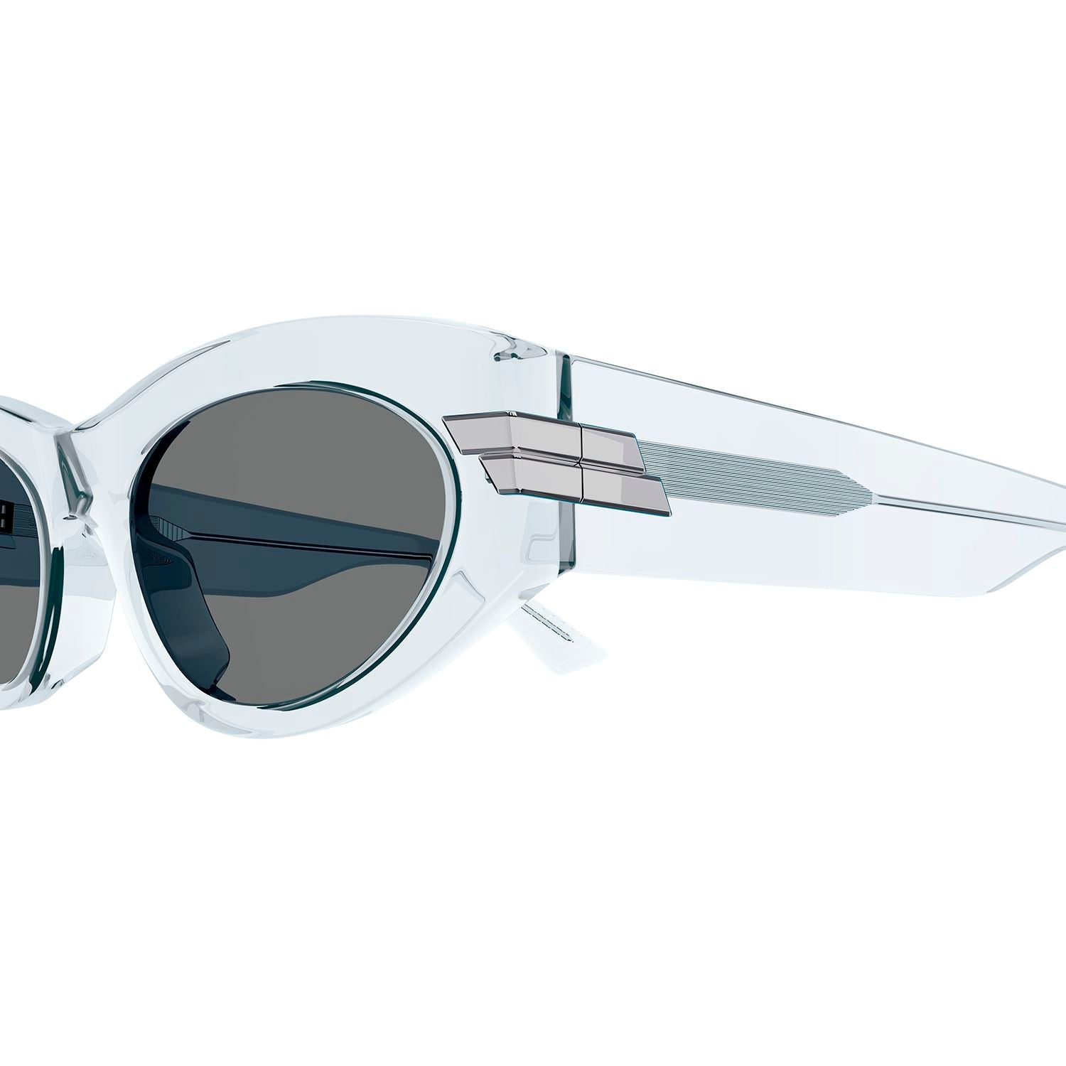 BV1189S Light-Blue acetate Sunglasses - Shiny Transparent Light Blue