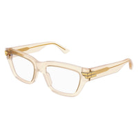 BV1190O Beige recycled acetate Optical Frames - Shiny Transparent Beige