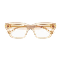 BV1190O Beige recycled acetate Optical Frames - Shiny Transparent Beige