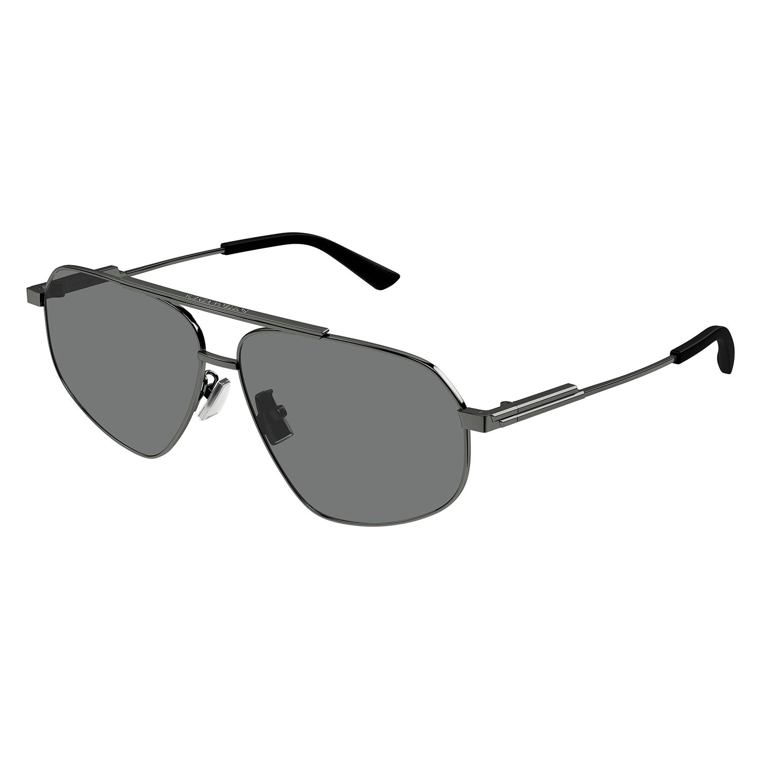 BV1194S Ruthenium metal Sunglasses - Shiny Dark Ruthenium