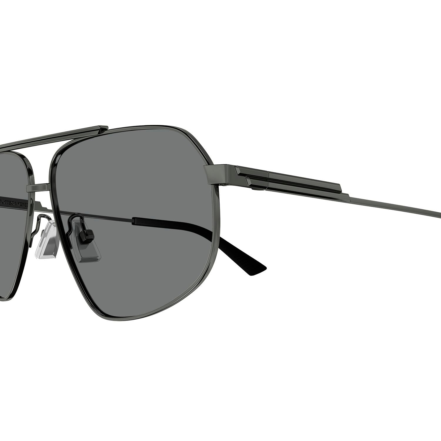 BV1194S Ruthenium metal Sunglasses - Shiny Dark Ruthenium