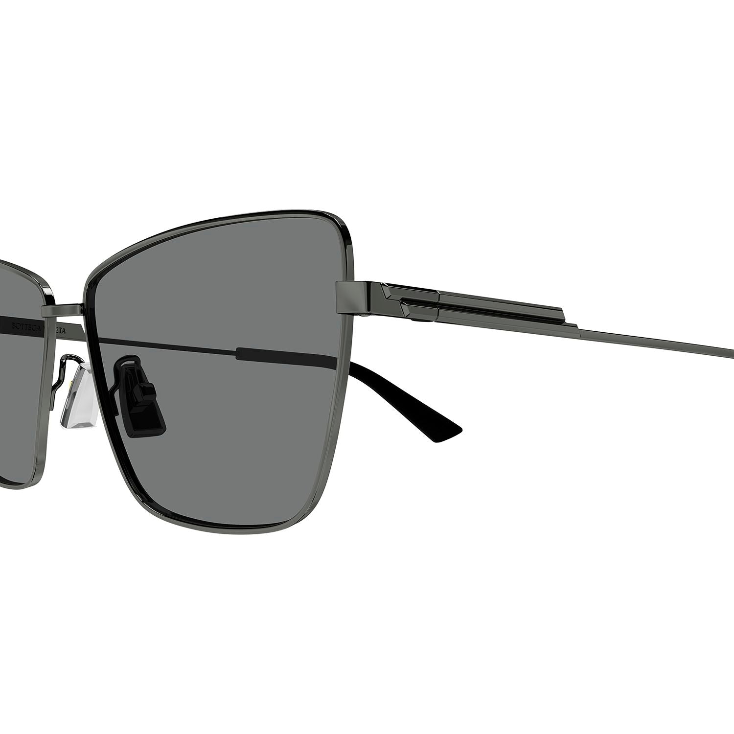 BV1195S Ruthenium metal Sunglasses - Shiny Dark Ruthenium