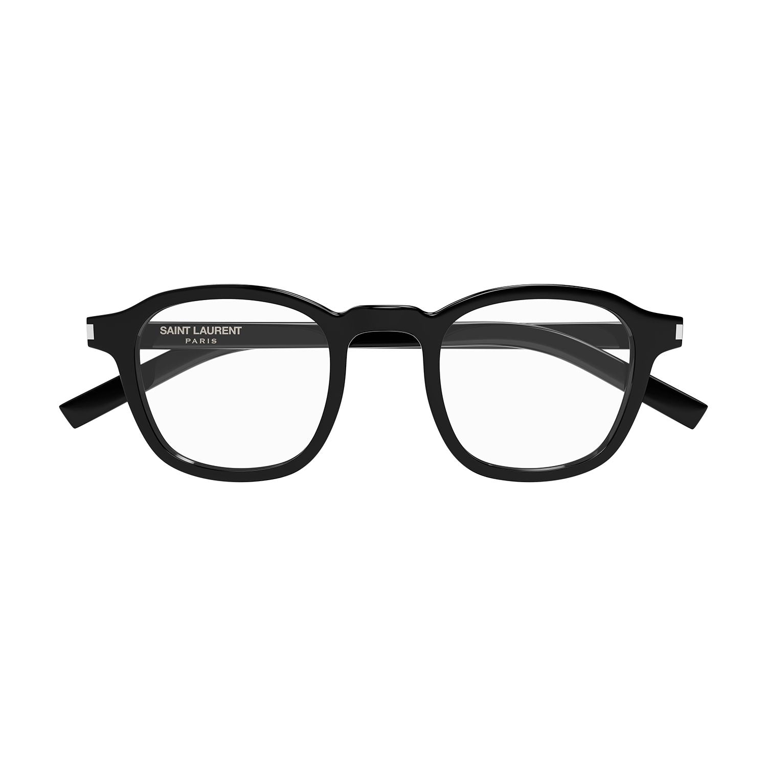SL 549 Slim Black acetate Optical Frames - Shiny Black