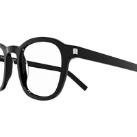 SL 549 Slim Black acetate Optical Frames - Shiny Black