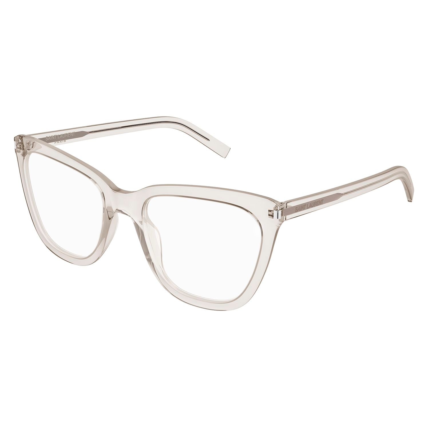 SL 548 Slim Beige acetate Optical Frames - Crema Transparent