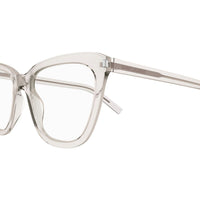 SL 548 Slim Beige acetate Optical Frames - Crema Transparent