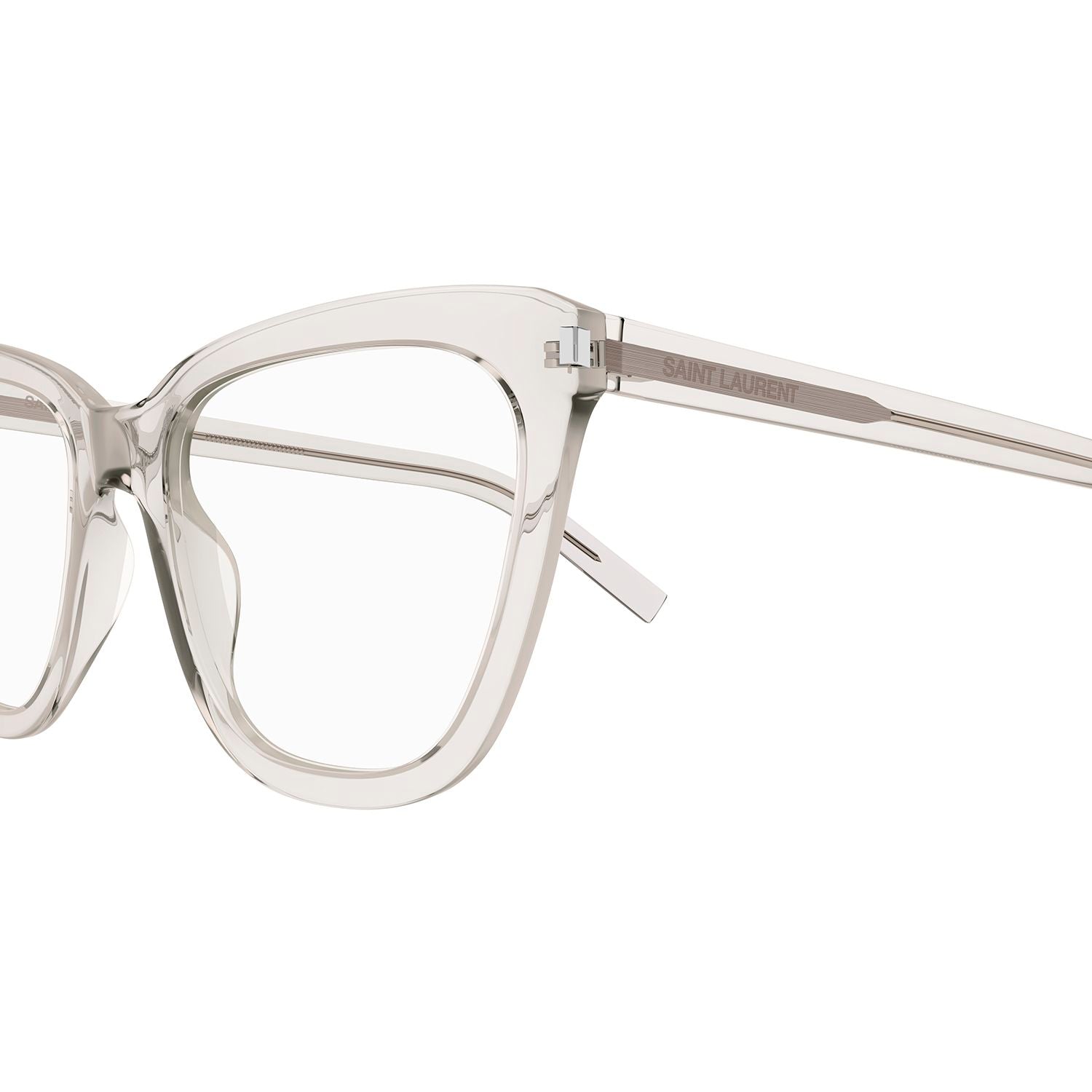 SL 548 Slim Beige acetate Optical Frames - Crema Transparent