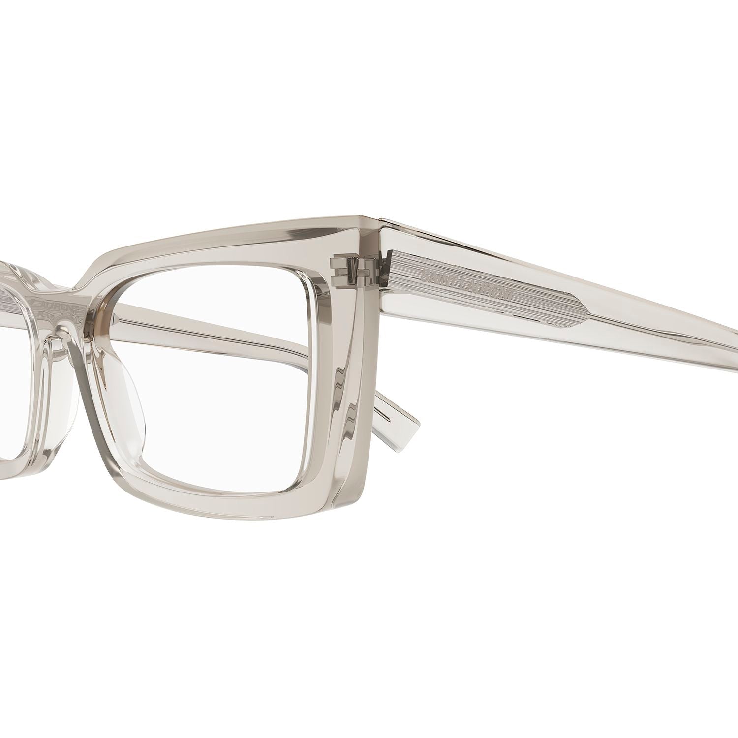 SL 554 Beige acetate Optical Frames - Crema Transparent