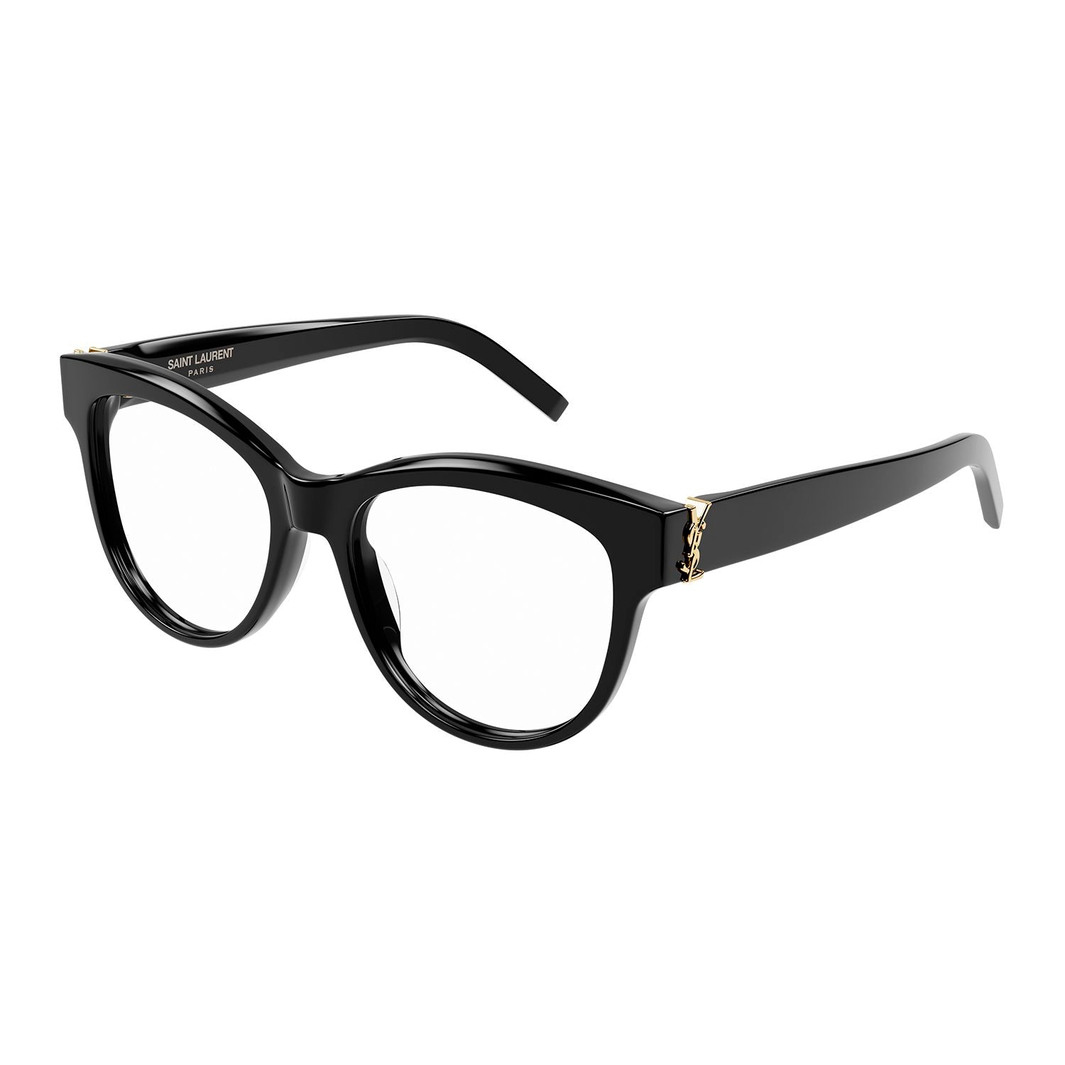 SL M108 Black recycled acetate Optical Frames - Shiny Solid Black