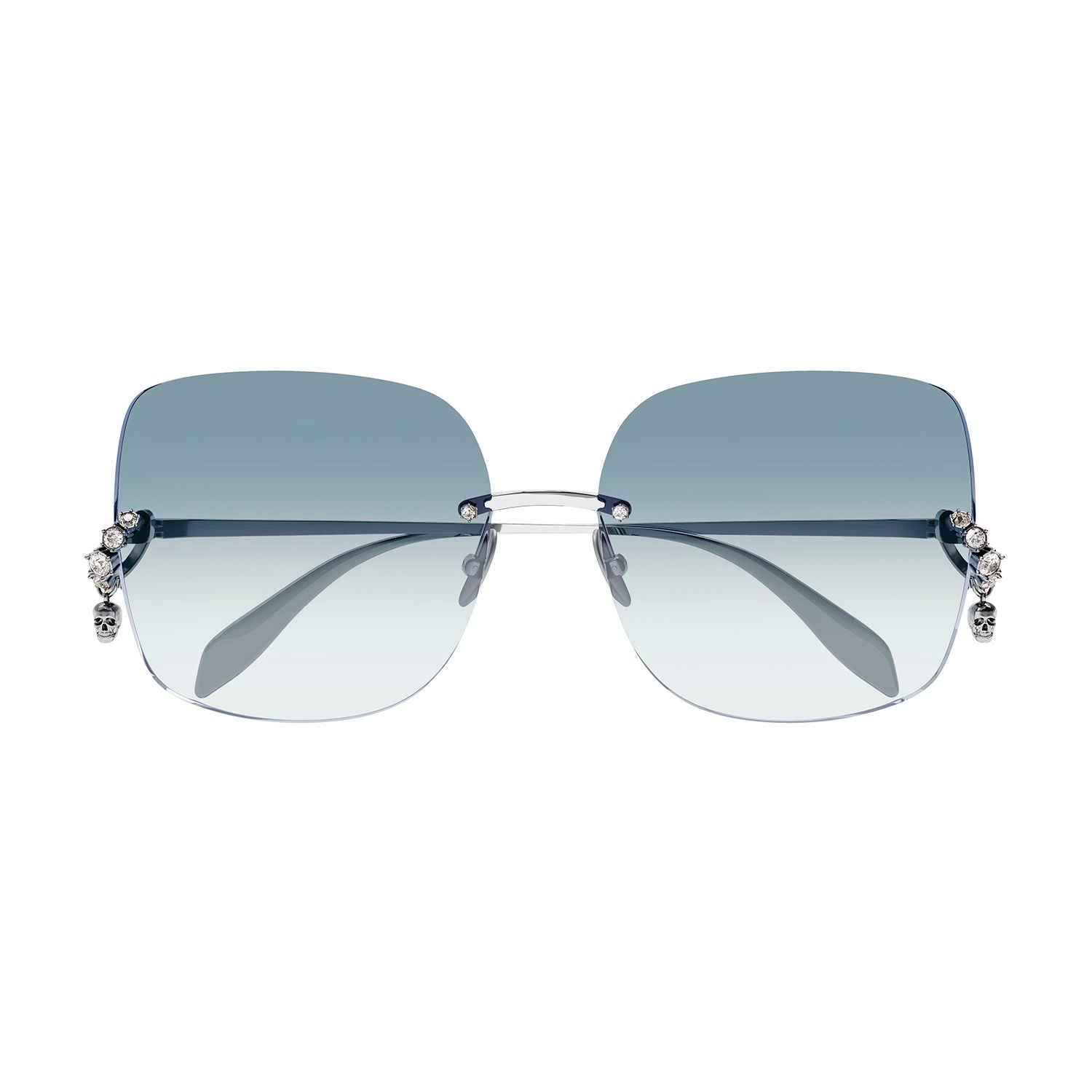 AM0390S Silver metal Sunglasses - Shiny Silver