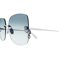 AM0390S Silver metal Sunglasses - Shiny Silver
