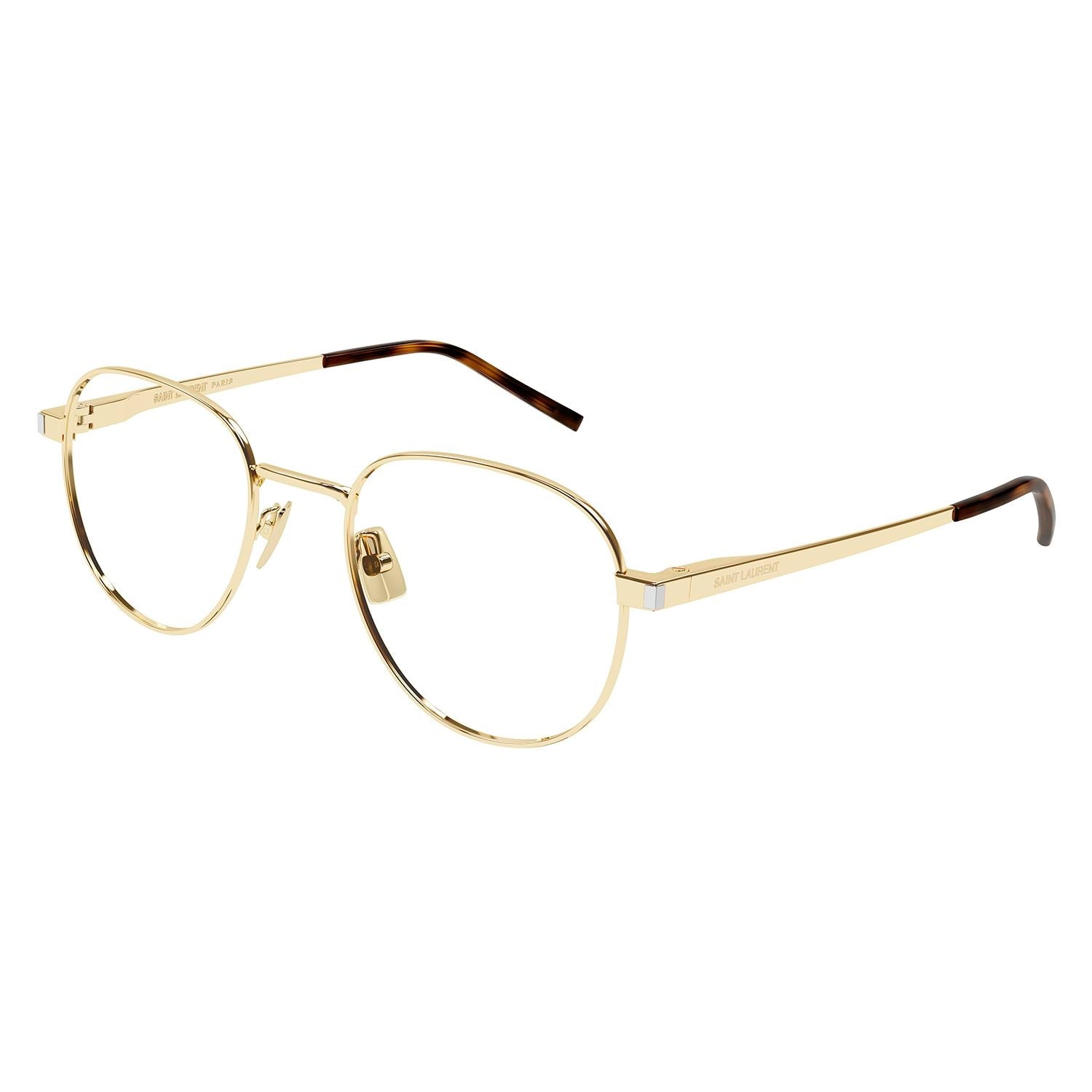 SL 555 Gold metal Optical Frames - Shiny Light Gold