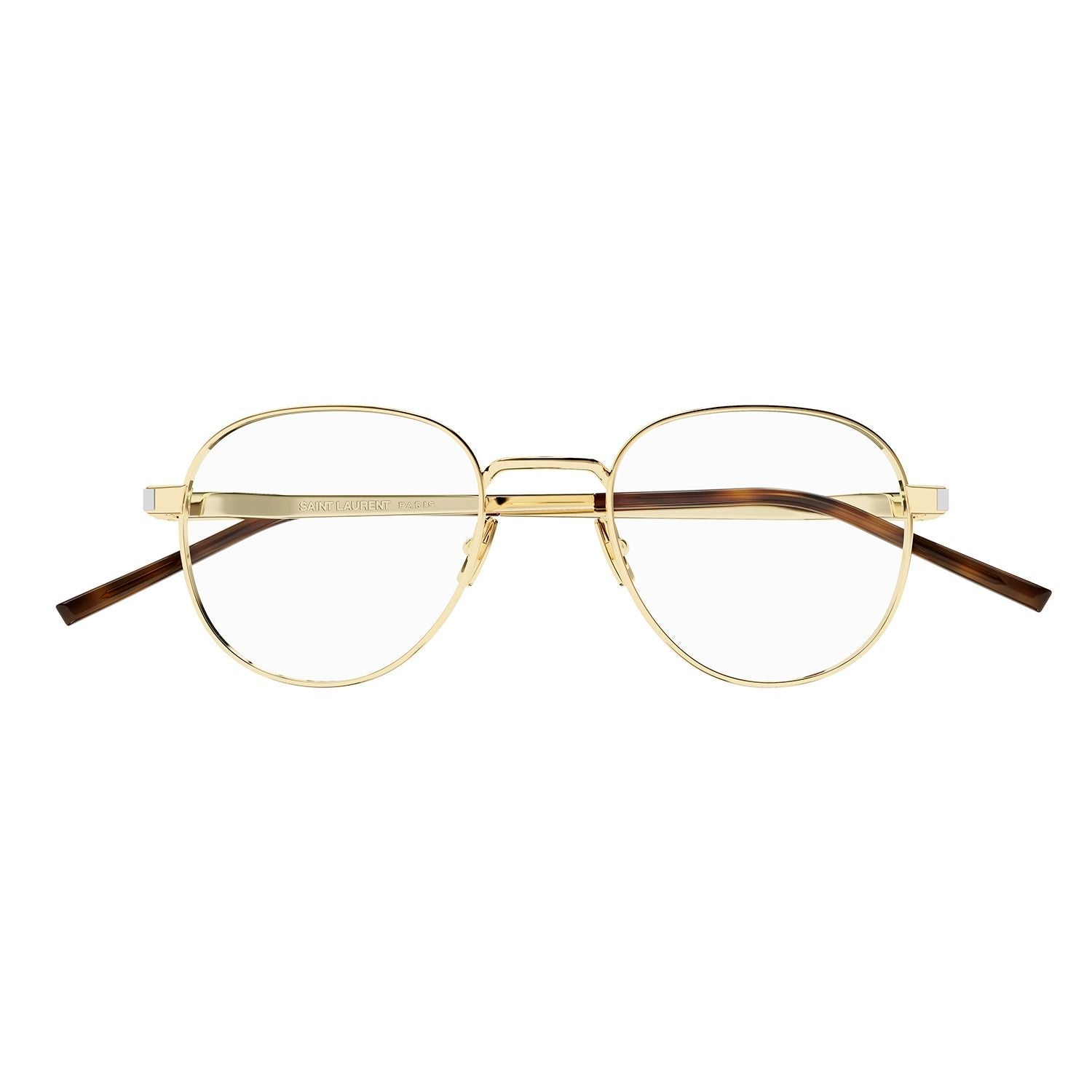 SL 555 Gold metal Optical Frames - Shiny Light Gold