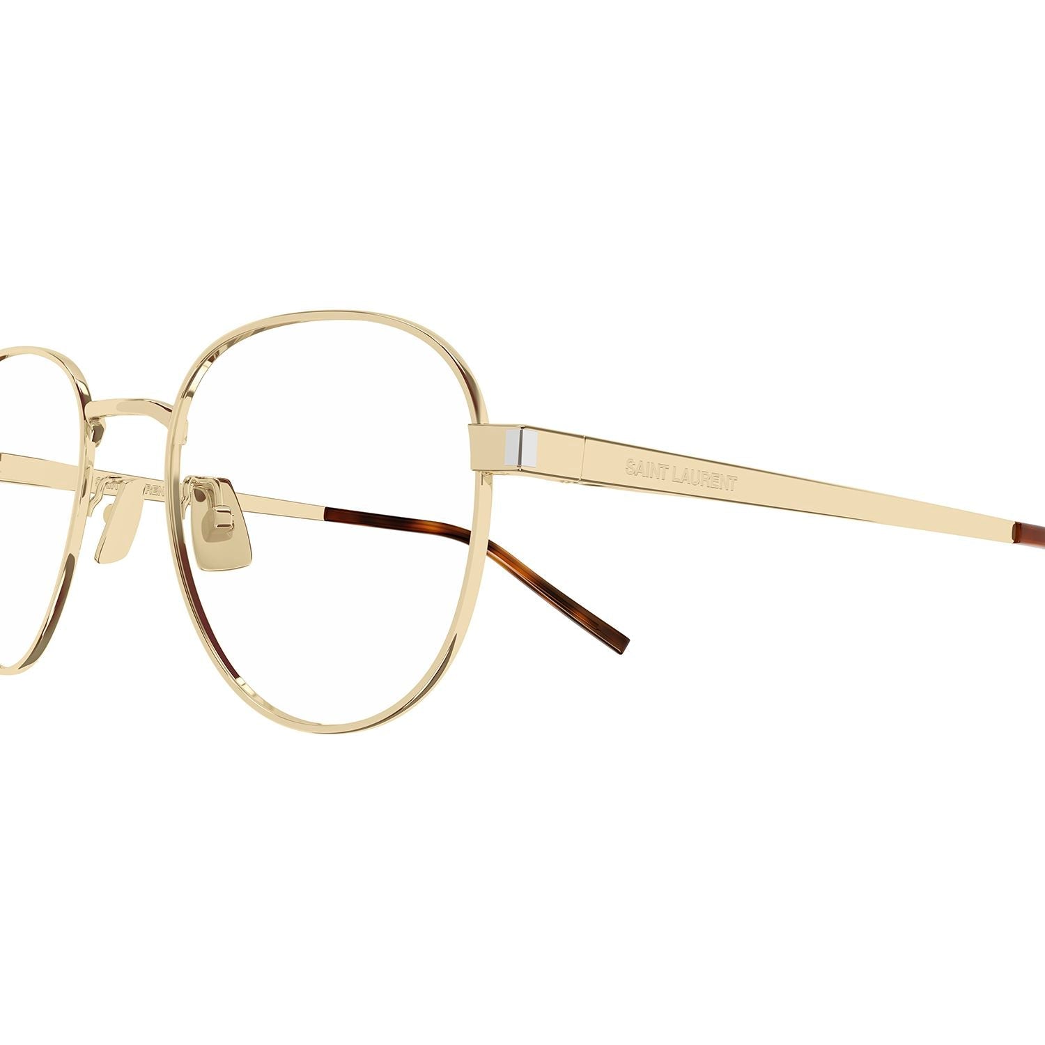 SL 555 Gold metal Optical Frames - Shiny Light Gold