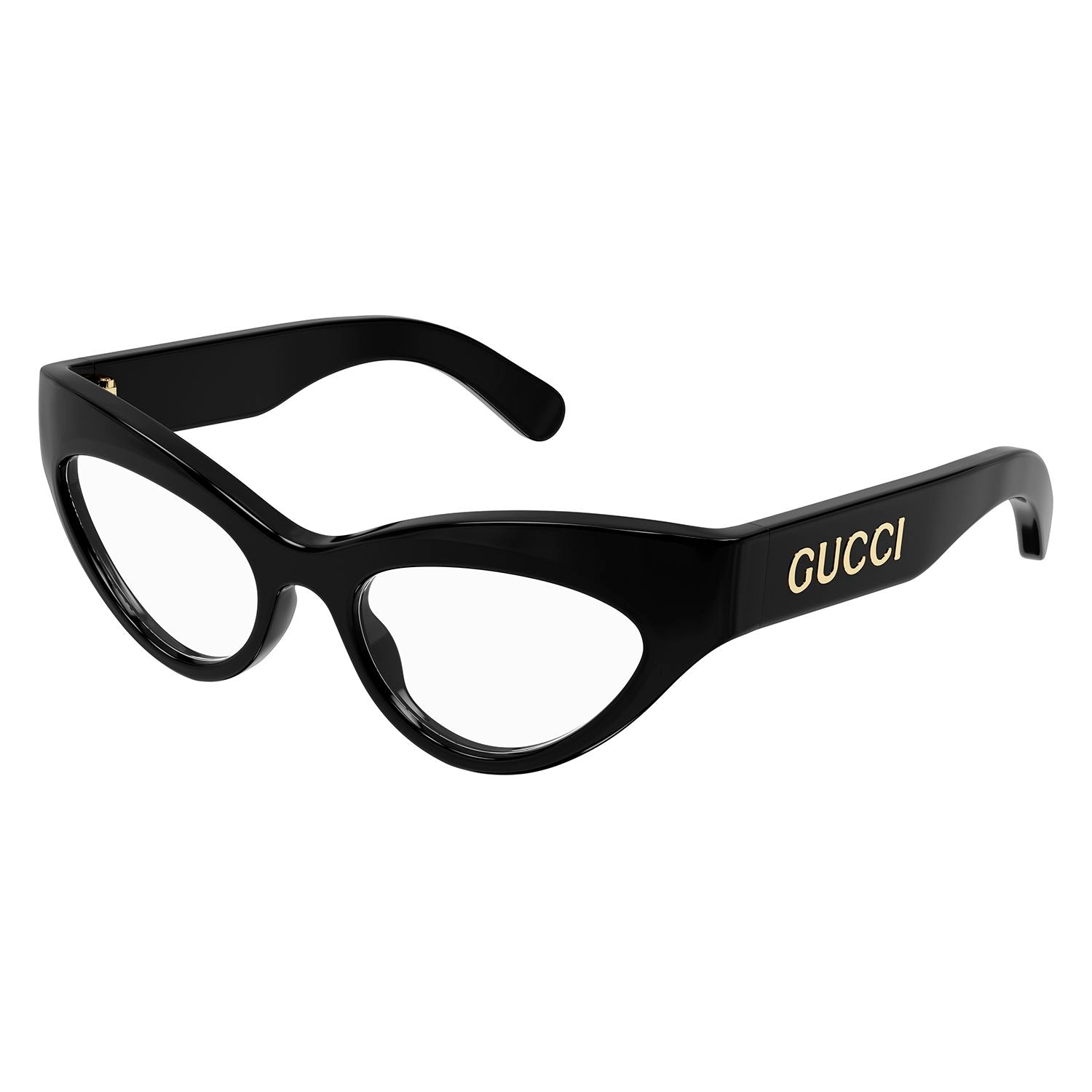 GG1295O Black recycled acetate Optical Frames - Shiny Solid Black