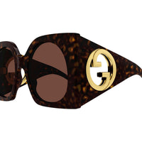 GG1254S Havana recycled acetate Sunglasses - Shiny Dark Havana
