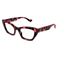 GG1334O Havana recycled acetate Optical Frames - Shiny Spotted Black & Cherry Havana
