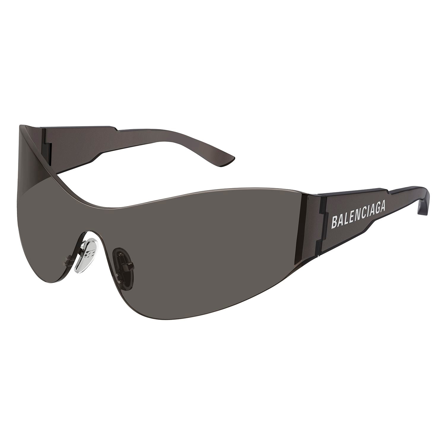 BB0257S Grey nylon Sunglasses - Solid Grey Mask