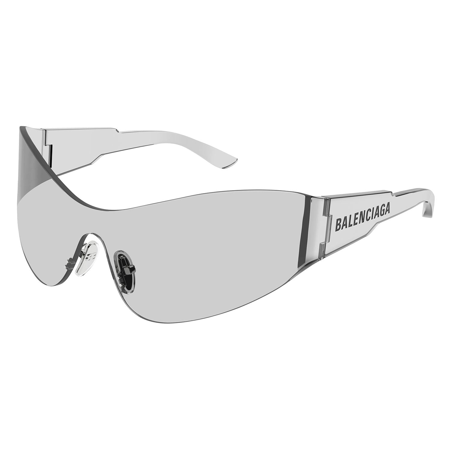 BB0257S Grey nylon Sunglasses - Solid Light Grey Mask