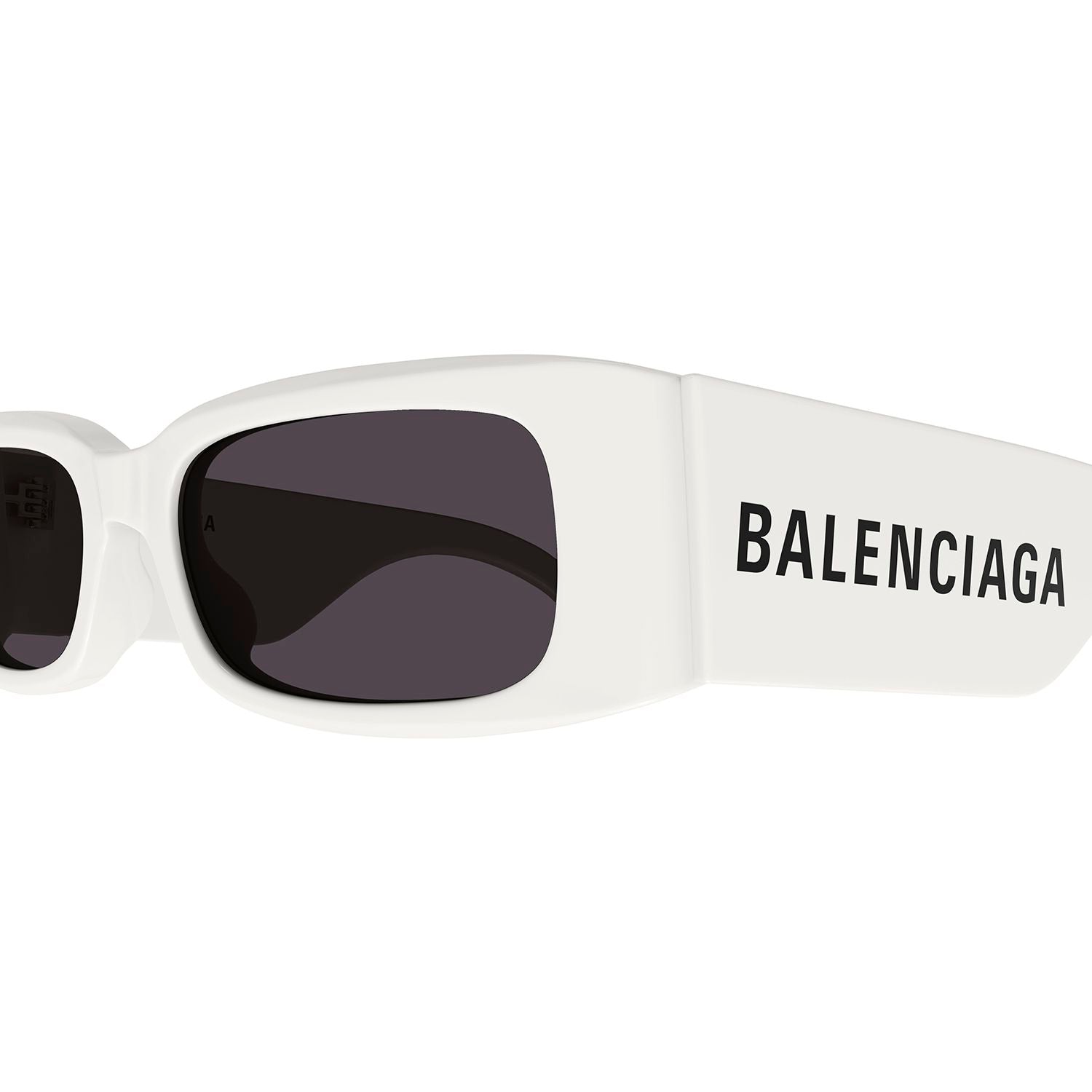 BB0260S White recycled acetate Sunglasses - Shiny Solid Ivory