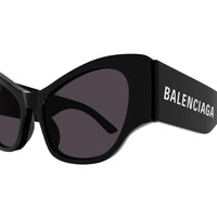BB0259S Black recycled acetate Sunglasses - Shiny Solid Black