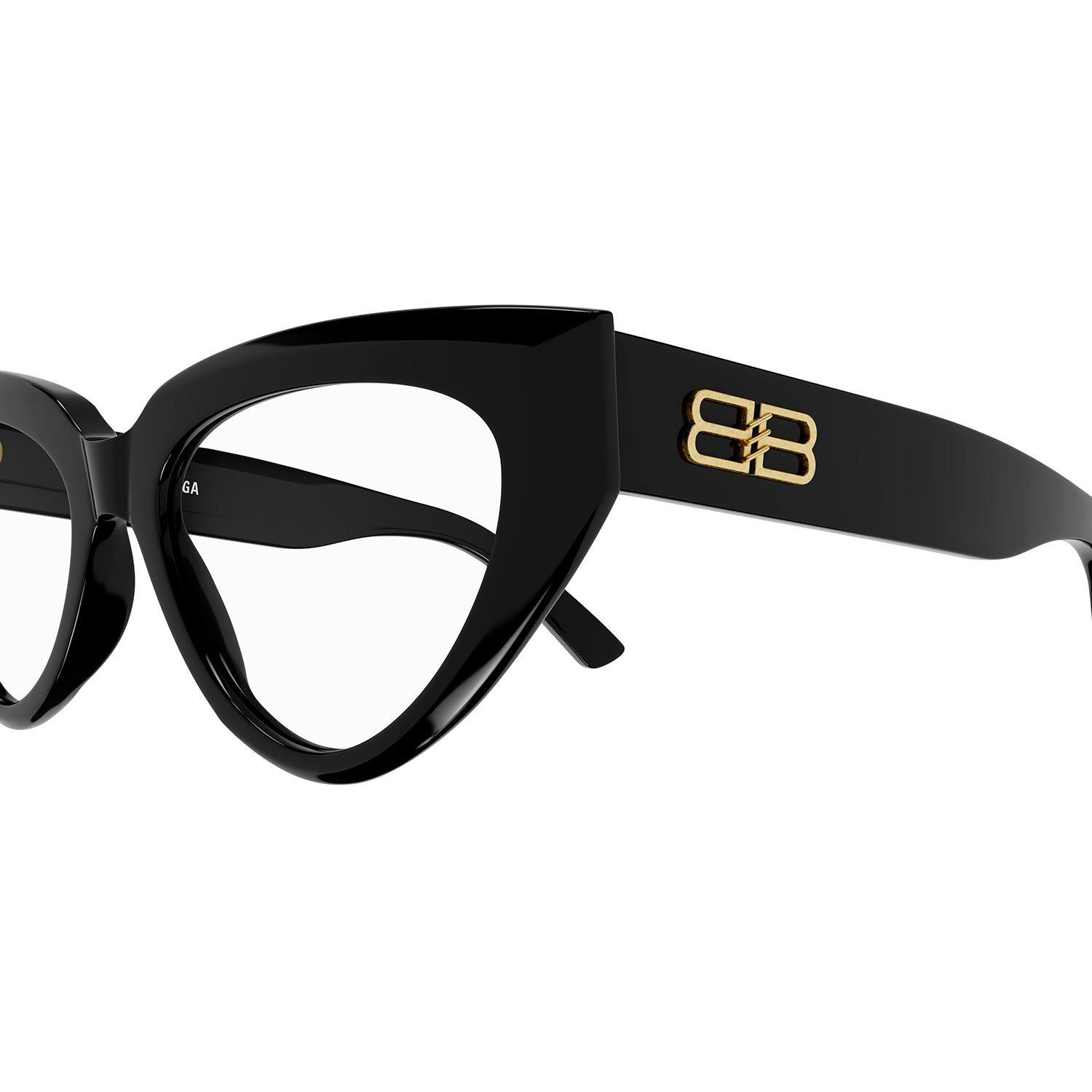 BB0276O Black recycled acetate Optical Frames - Shiny Solid Black