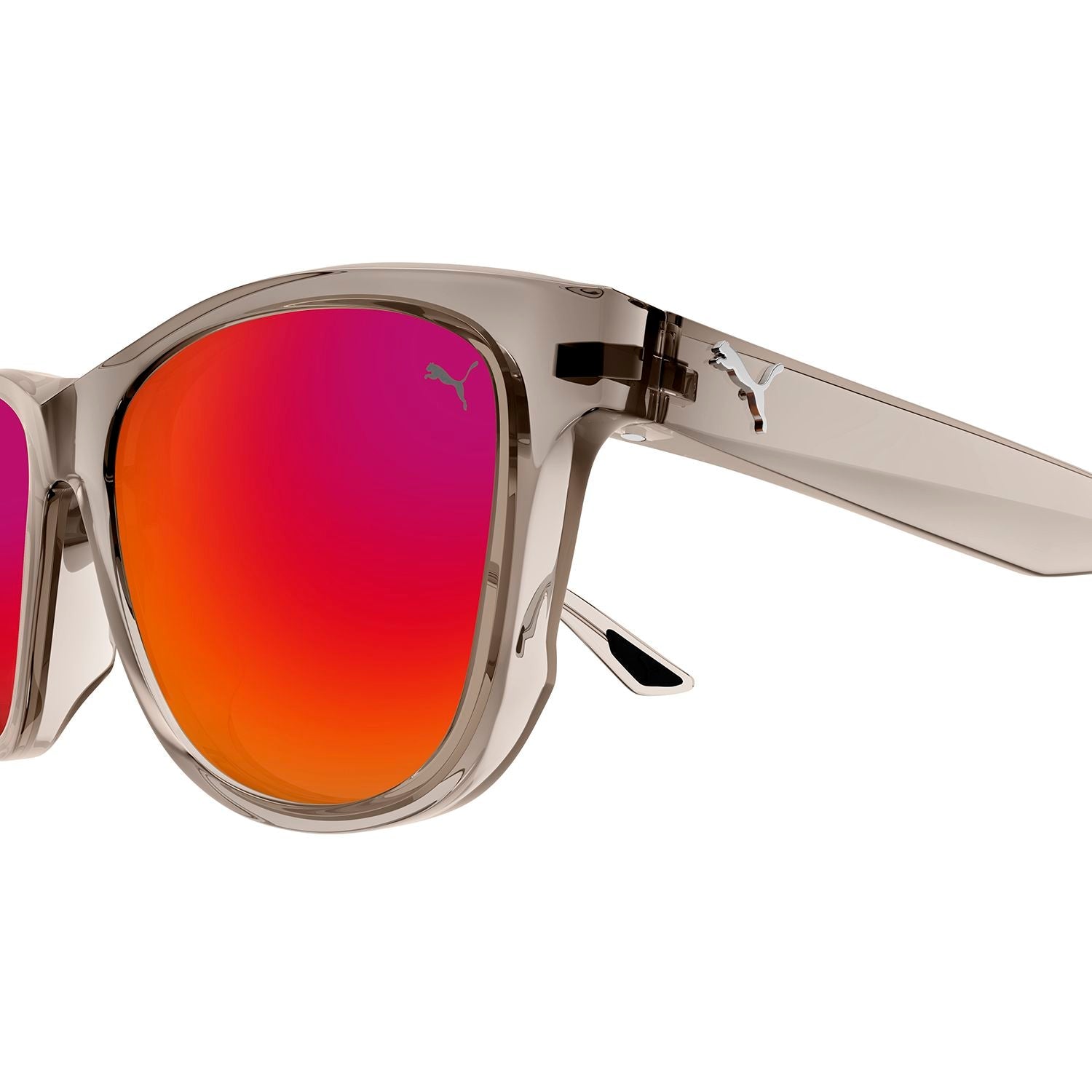 PU0401S Beige injection Sunglasses - Shiny Transparent Sand