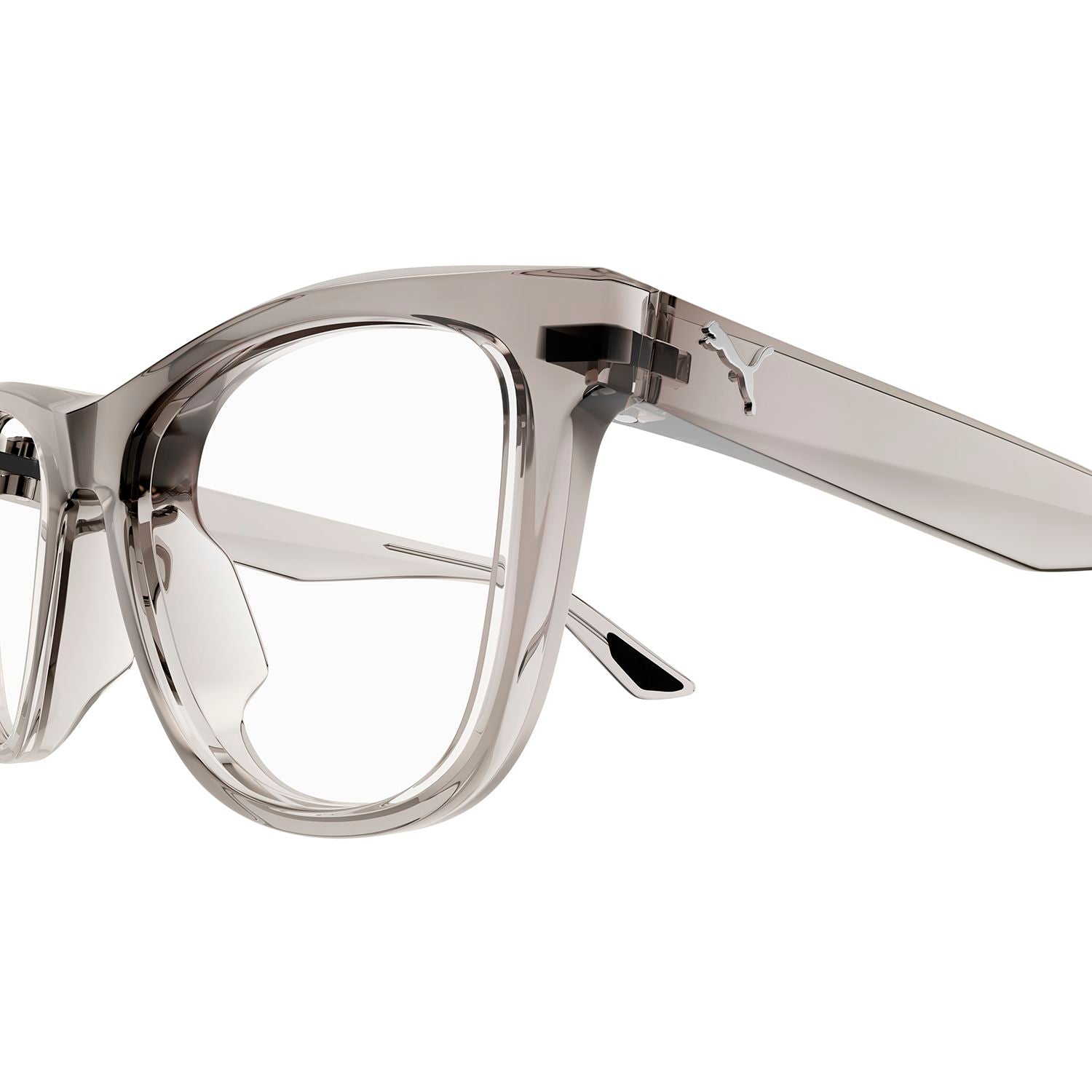 PU0404O Beige injection Optical Frames - Shiny Transparent Sand