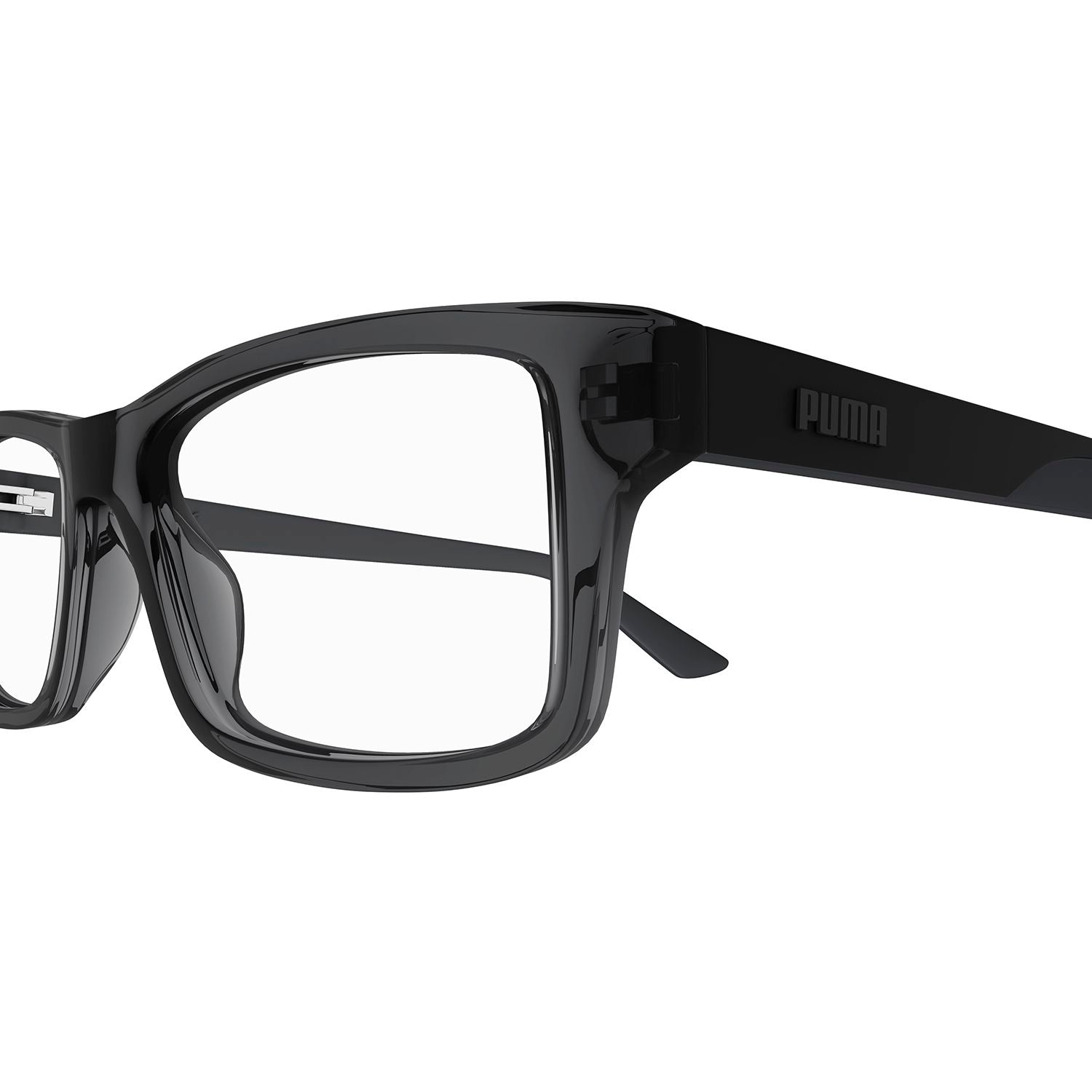 PU0431O Grey injection Optical Frames - Matte Transparent & Dark Grey