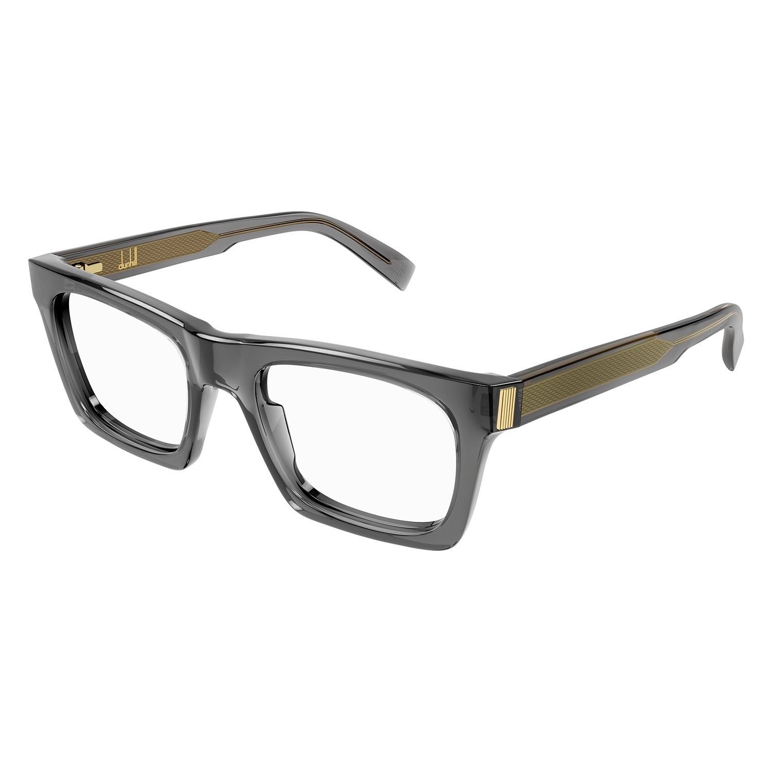 DU0058O Grey recycled acetate Optical Frames - Shiny Transparent Grey