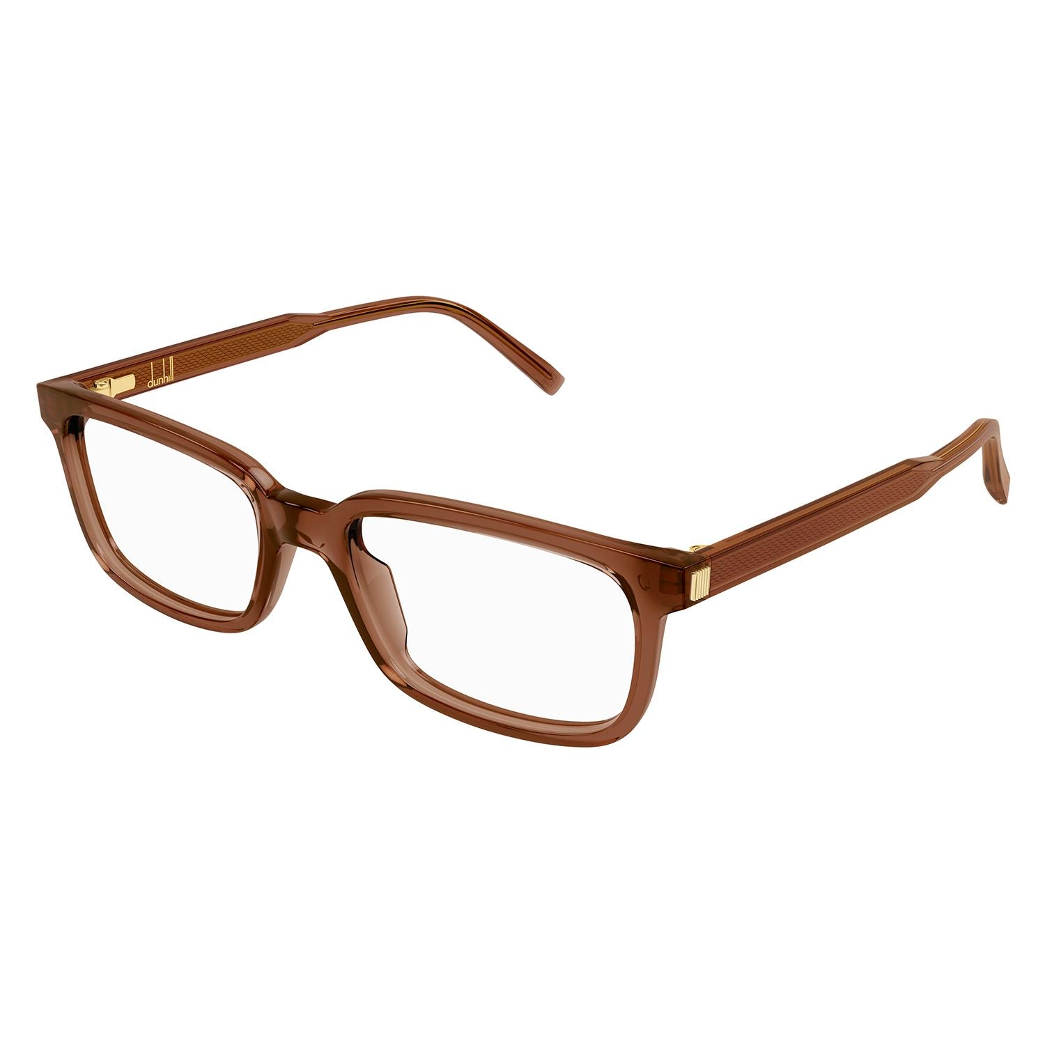 DU0060O Brown recycled acetate Optical Frames - Shiny Transaprent Brown