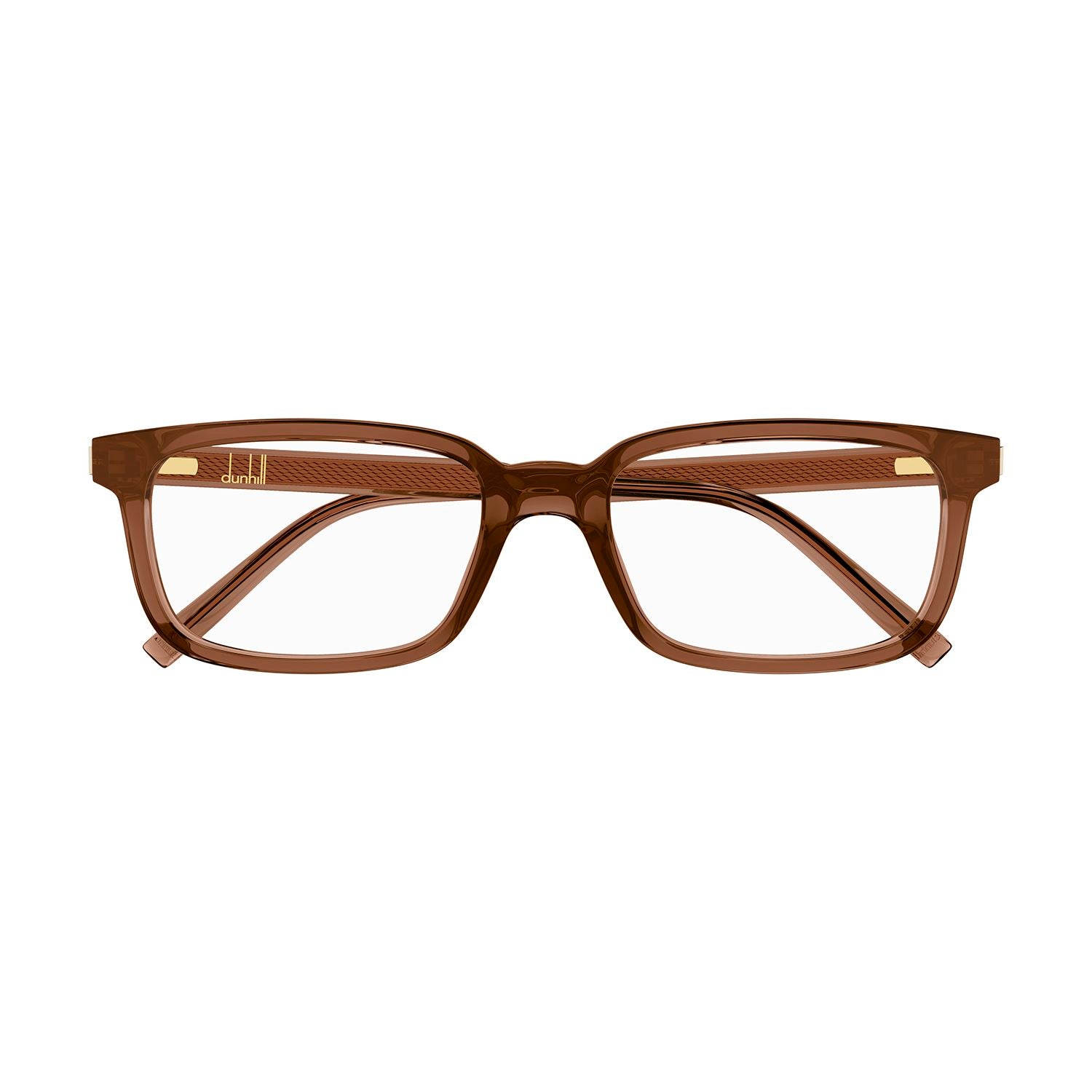 DU0060O Brown recycled acetate Optical Frames - Shiny Transaprent Brown