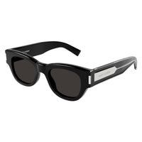 SL 573 Black recycled acetate Sunglasses - Shiny Solid Black