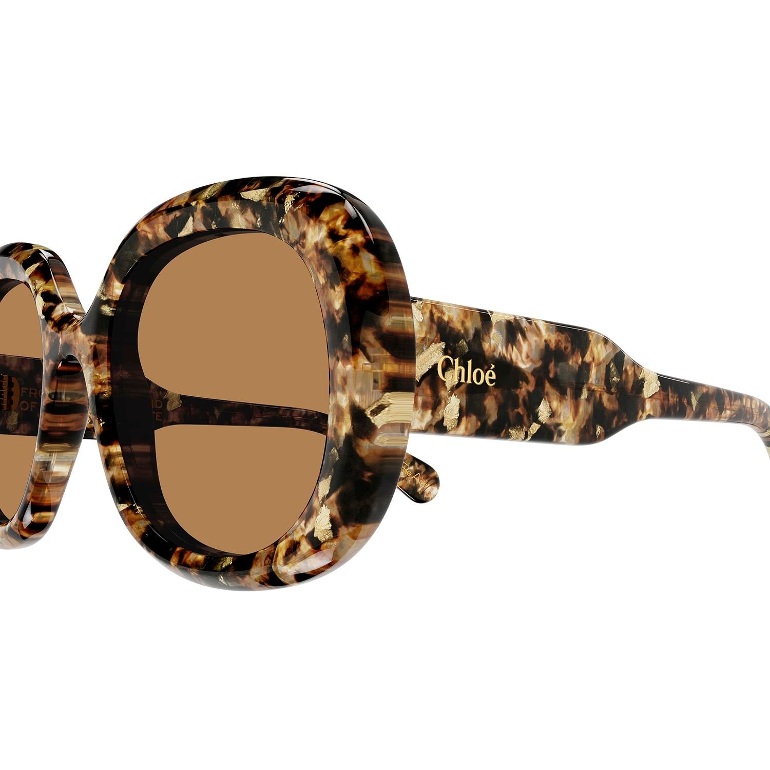 CH0153S Havana recycled acetate Sunglasses - Brown Flame