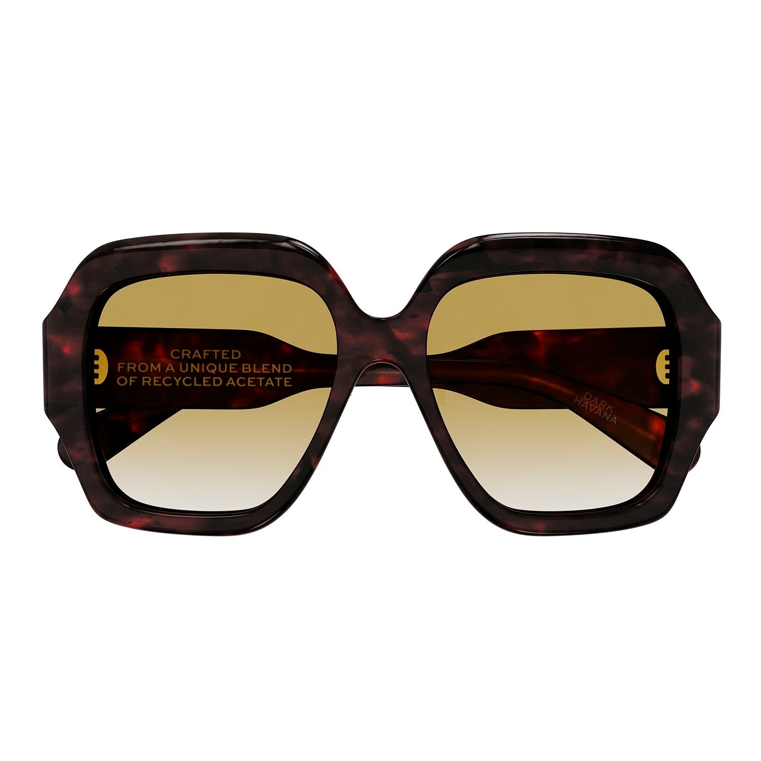 CH0154S Havana recycled acetate Sunglasses - Shiny Dark Havana